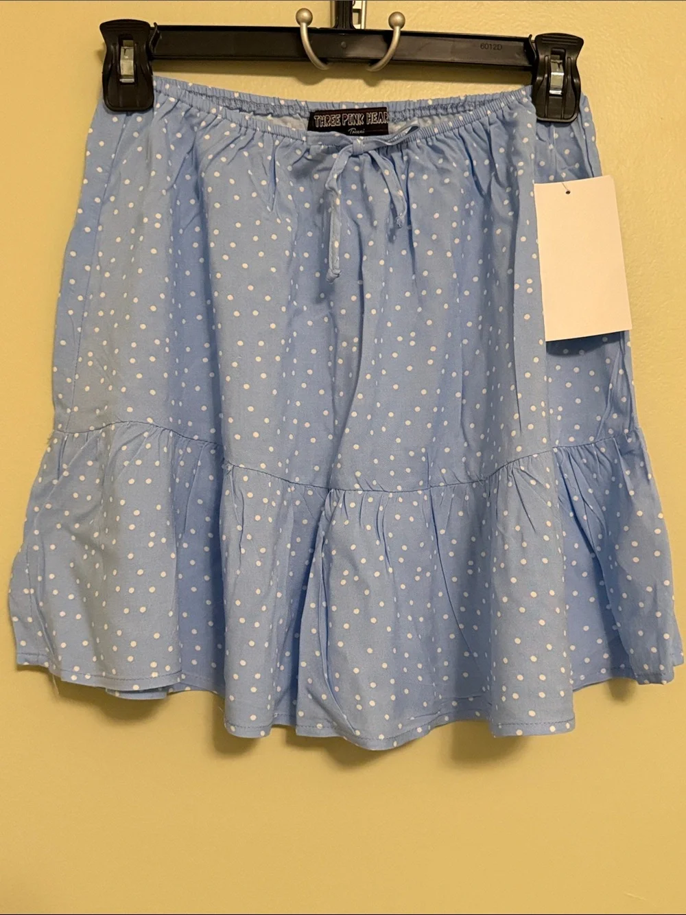 NWT Girl’s Three Pink Hearts Two-Piece Top & Skirt Set